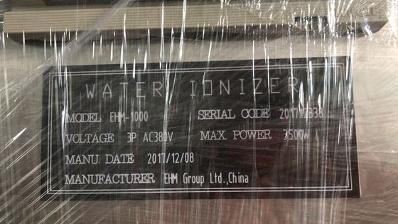 Industriële water ionisator 1000L/u alkalisch zuur roestvrij staal