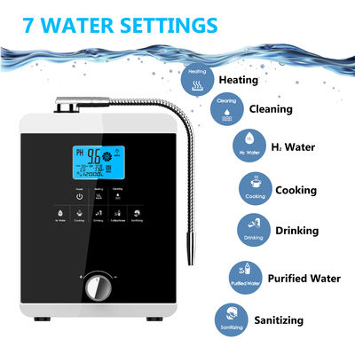 EHM 11-plaat water ionisator met 3,8 inch LCD en Platinum Coating