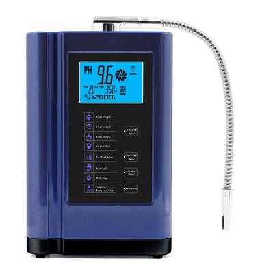 5 Plates Alkaline Water Ionizer with pH Range 4.5~10.0 ORP +500- -500mv and 3.8-inch Colorful LCD Screen