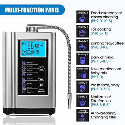 Professionele Waterstofwater Ionisator Machine met 3,5 inch LCD Scherm, 1-4L/min Debiet en 150W Vermogen voor Thuis en Commercieel Gebruik
