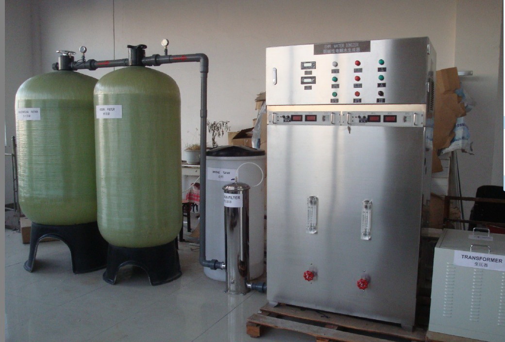 1000 liter per uur alkalisch wordend water die ionizer met het industriële systeem van de waterbehandeling incoporating
